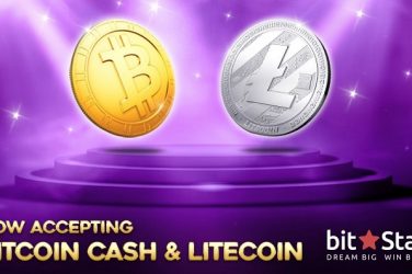 BITSTARZ TERAZ PRIJÍMA AJ LITECOIN (LTC) A BITCOIN CASH (BCH)