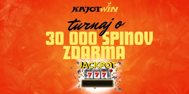 Bláznivý Turnaj v Kajot Win - Vyhrajte 30 000 Spinov Zdarma