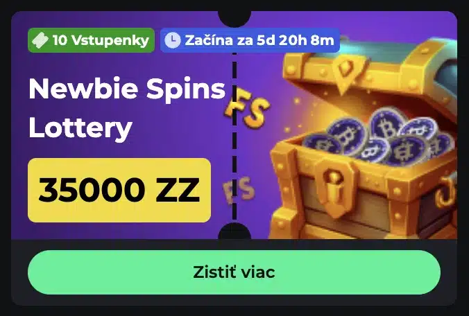 Ako sa zúčastniť v Newbie Spins lotérie?