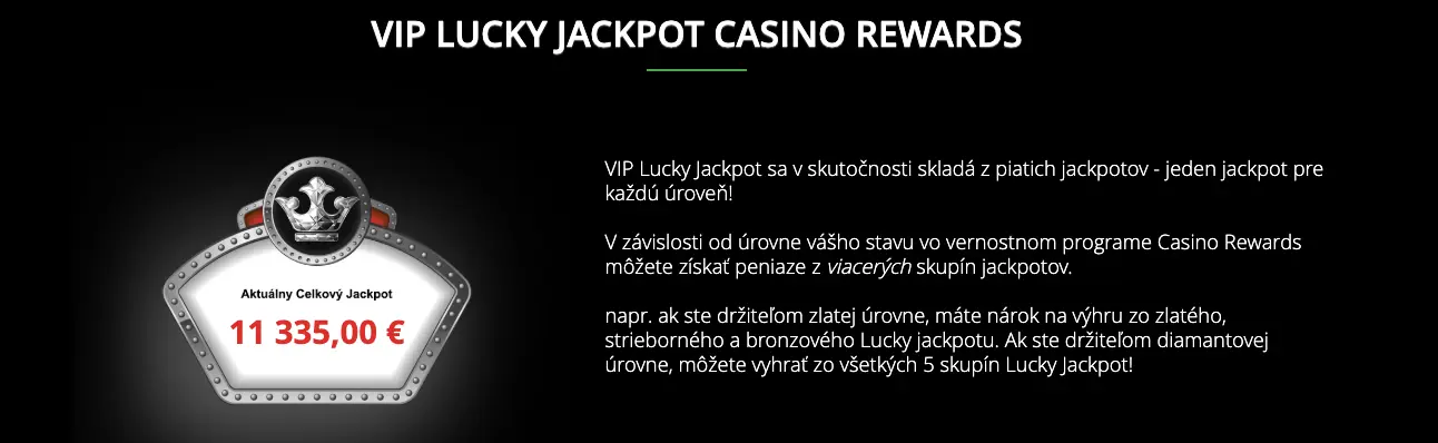 15 šancí na výhru denne? Áno, presne tak - VIP Lucky Jackpot